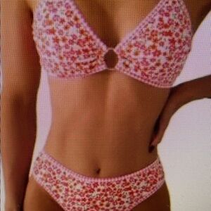 Floral Bikini Set with Ring Detail